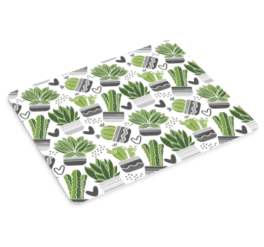 Podložka pod myš so vzorom kaktusová kolekcia - Tenstickers