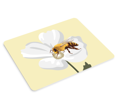 Originálna podložka pod myš včela na kvete - Tenstickers