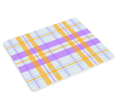 Podložka pod myš so vzorom Živá károvaná geometria - Tenstickers