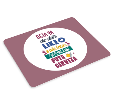 Podložka pod myš s textom zábavné spoločenské pozvanie - Tenstickers