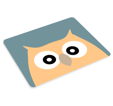 Anime podložka pod myš roztomilá kreslená sova - Tenstickers