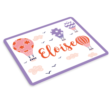 Podložka pod myš s menom farebné balóniky - Tenstickers