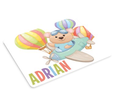 Originálna podložka pod myš hravé dobrodružstvo medveďa - Tenstickers