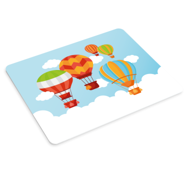 Podložka pod myš so vzorom Žiarivé horúce balóny - Tenstickers