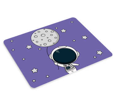 Herná podložka pod myš astronaut s balónom - Tenstickers