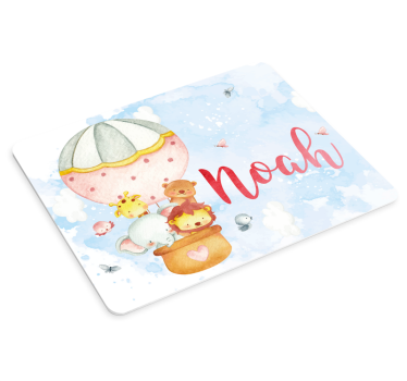 Podložka pod myš s menom roztomilá balónová dobrodružstvo - Tenstickers
