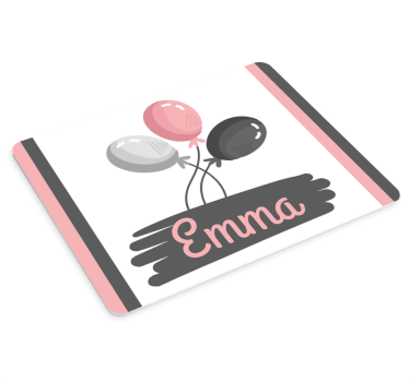Podložka pod myš s menom farebné balónové usporiadanie - Tenstickers