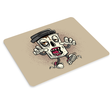 Originálna podložka pod myš s kreslenou lebkou - Tenstickers