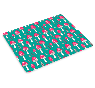 Podložka pod myš so vzorom veselé huby - Tenstickers