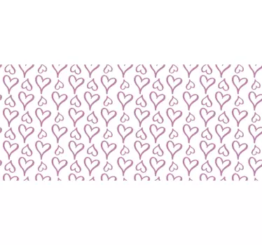 Podložka pod myš so vzorom srdiečok - Tenstickers