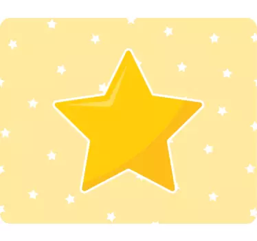 žltá klasická hviezdicová originálna podložka pod myš - Tenstickers