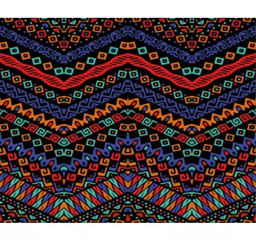 Podložka pod myš so vzorom vibrant geometrický motív - Tenstickers