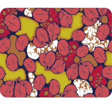 Podložka pod myš so vzorom farebné listové vzory - Tenstickers