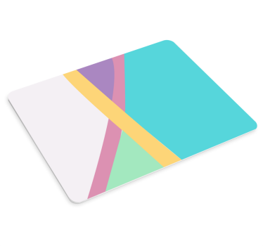 Podložka pod myš so vzorom Živá geometrická kompozícia - Tenstickers