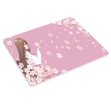 Anime podložka pod myš s očarujúcou kvetinovou postavou - Tenstickers