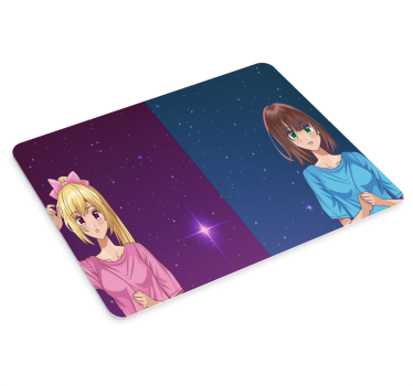 Anime podložka pod myš s anime postavami so starými - Tenstickers