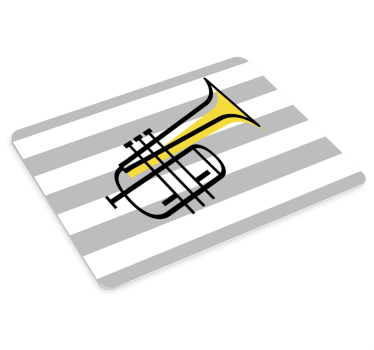 Originálna podložka pod myš Štýlový mosadzný nástroj - Tenstickers