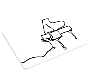 Originálna podložka pod myš s klavírnym dizajnom - Tenstickers