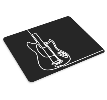 Elektrická gitara minimalistický dizajn viac podložiek pod myš - Tenstickers
