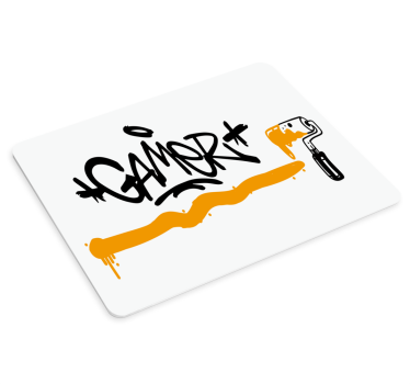 Herná podložka pod myš graffiti hráčske vyhlásenie - Tenstickers