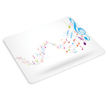 Farebné hudobné noty originálna podložka pod myš - Tenstickers