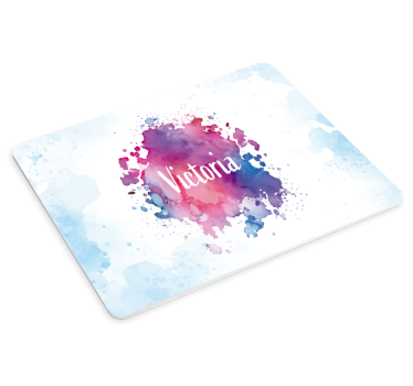 Vlastná podložka pod myš s výbuchom akvarely - Tenstickers