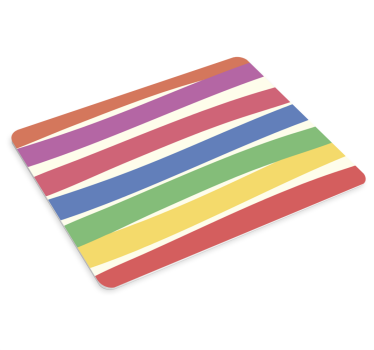 Podložka pod myš so vzorom farebné pruhy - Tenstickers