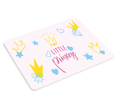Podložka pod myš s menom s očarujúcim motívom koruny - Tenstickers