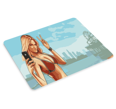 Gta sexy dievča herná vinylová podložka pod myš - Tenstickers