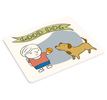 Podložka pod myš s menom Šťastné dieťa sa hrá - Tenstickers