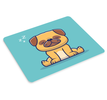 Karikatúra spiaceho psa originálna podložka pod myš - Tenstickers