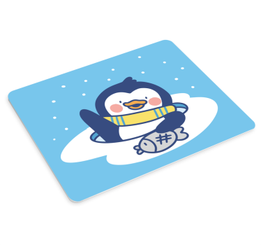Šťastný tučniak podložka pod myš - Tenstickers