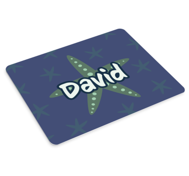 Podložka pod myš s menom personalizácia hviezdicu - Tenstickers