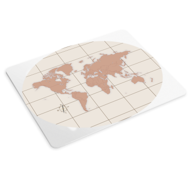 Podložka pod myš mapa sveta štýlová - Tenstickers