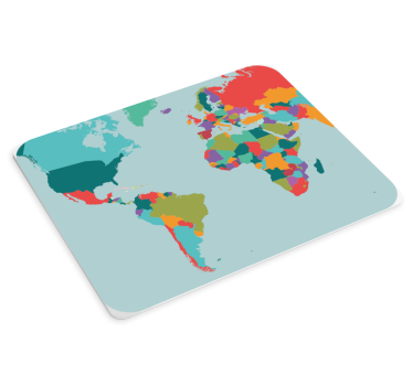 Farebná mapa podložka pod myš - Tenstickers