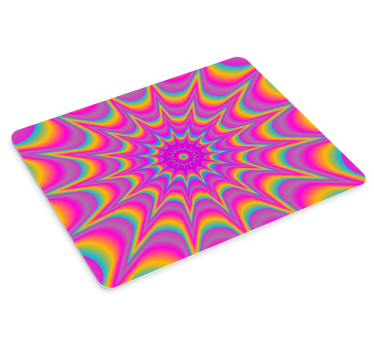 Podložka pod myš so vzorom vibrant farebný vír - Tenstickers