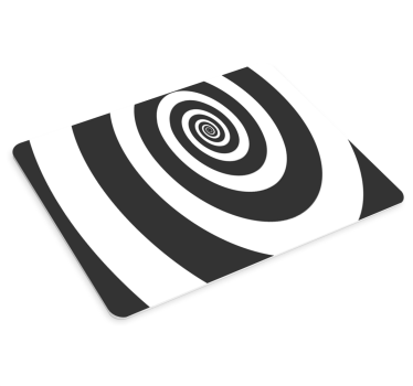 Podložka pod myš so vzorom Špirálová optická ilúzia - Tenstickers