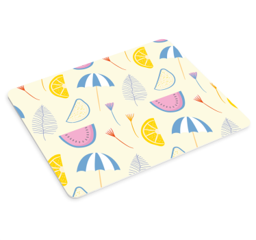 Podložka pod myš so vzorom jasné letné prvky - Tenstickers