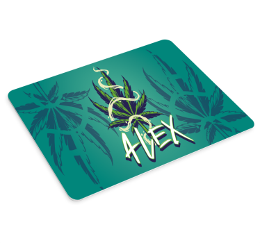 Cannabis illustration graffiti custom podložka pod myš - Tenstickers