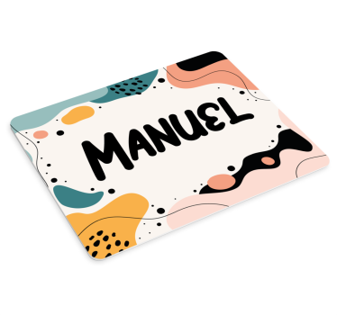 Podložka pod myš s menom odvážne menové akcenty - Tenstickers