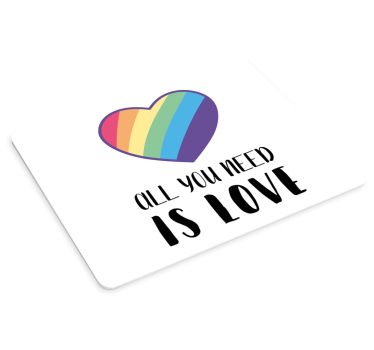 Sociálne lgbt láska podložky pod myš - Tenstickers