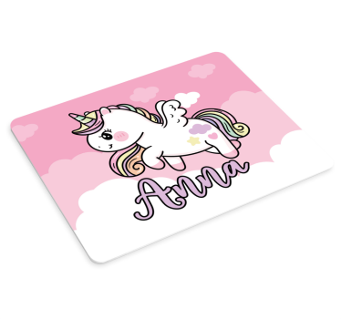 Herná podložka pod myš roztomilý jednorožec fantasy - Tenstickers