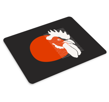 Originálna podložka pod myš odvážny červený abstrakt - Tenstickers