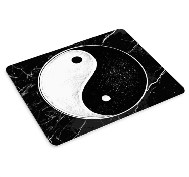 Podložka pod myš s menom symbol yin yang - Tenstickers