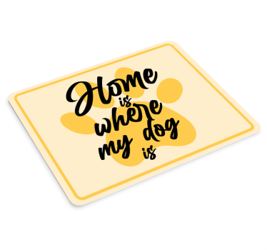 Podložka pod myš s textom tlač labky a citát - Tenstickers