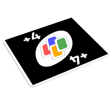 Herná podložka pod myš farebná sada kariet - Tenstickers