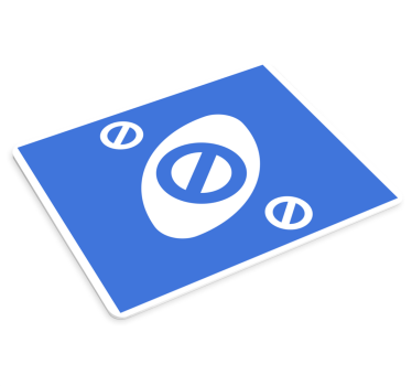 Podložka pod myš štylizovaný znak oka - Tenstickers