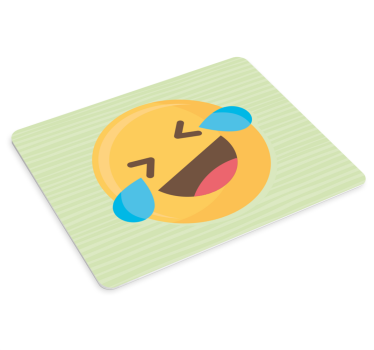 Originálna podložka pod myš s úsmevným emoji - Tenstickers