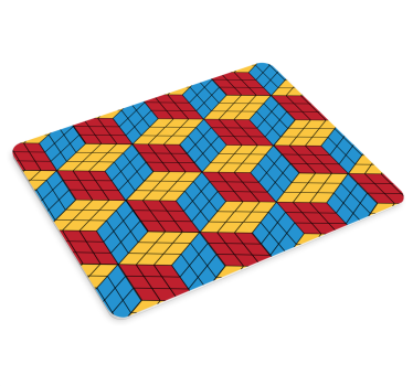 Kocka rubik pôvodný vzor ďalšie podložky pod myš - Tenstickers