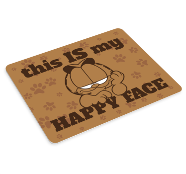 Originálna podložka pod myš garfieldova veselá tvár - Tenstickers